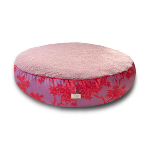 Flocke Hundebett Bezug »Pink Palms«