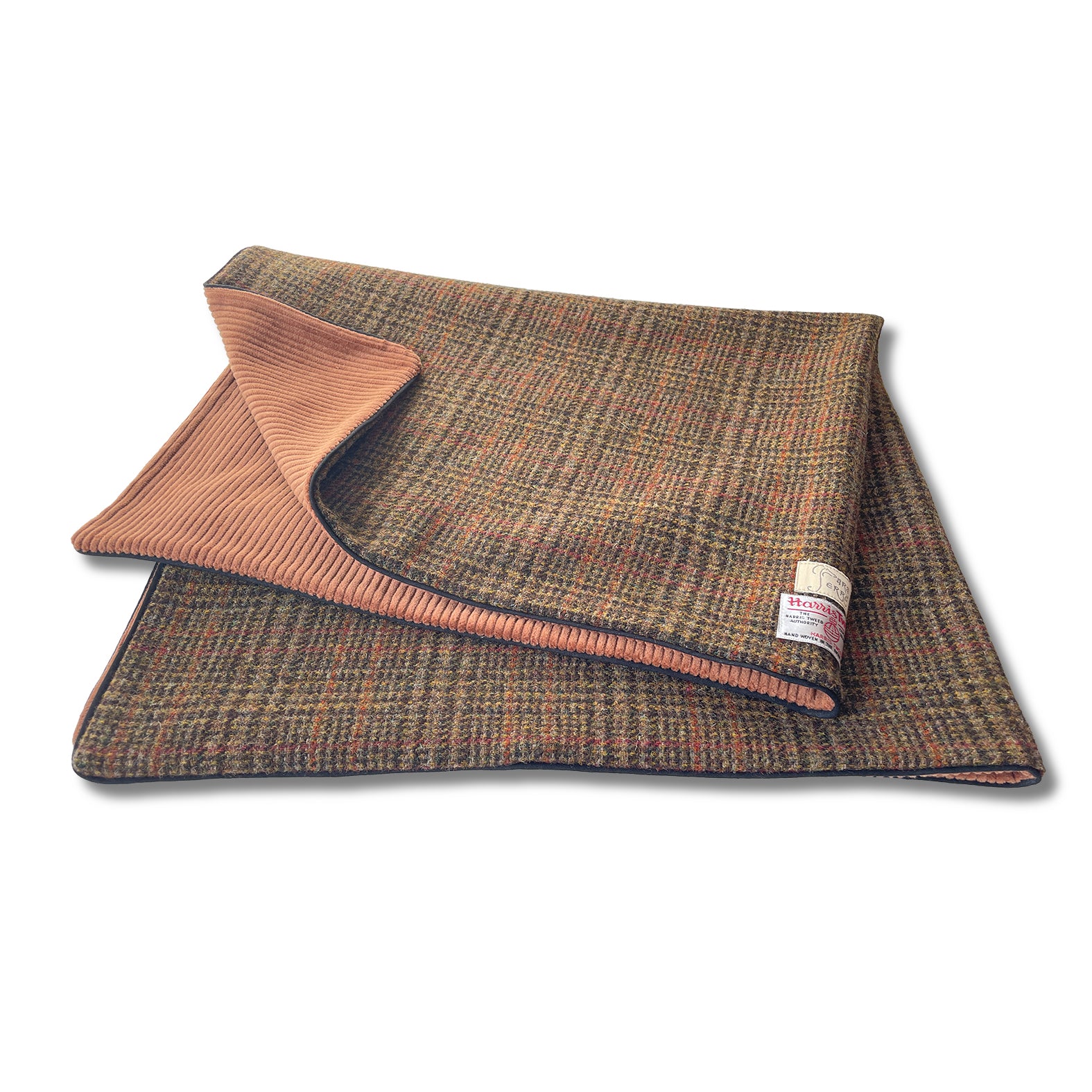 Hundedecke »HARRIS TWEED - Olive & Chestnut« - 77 x 102