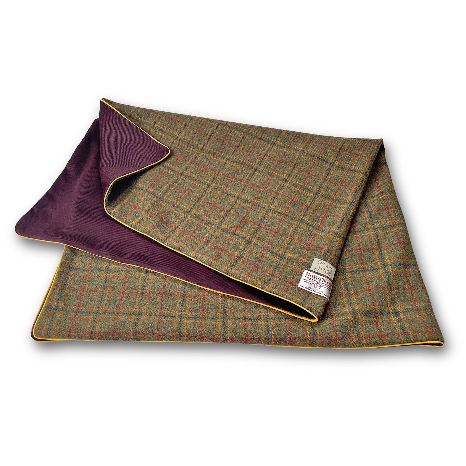 Hundedecke »HARRIS TWEED - Olives & Plum« - 92 x 132